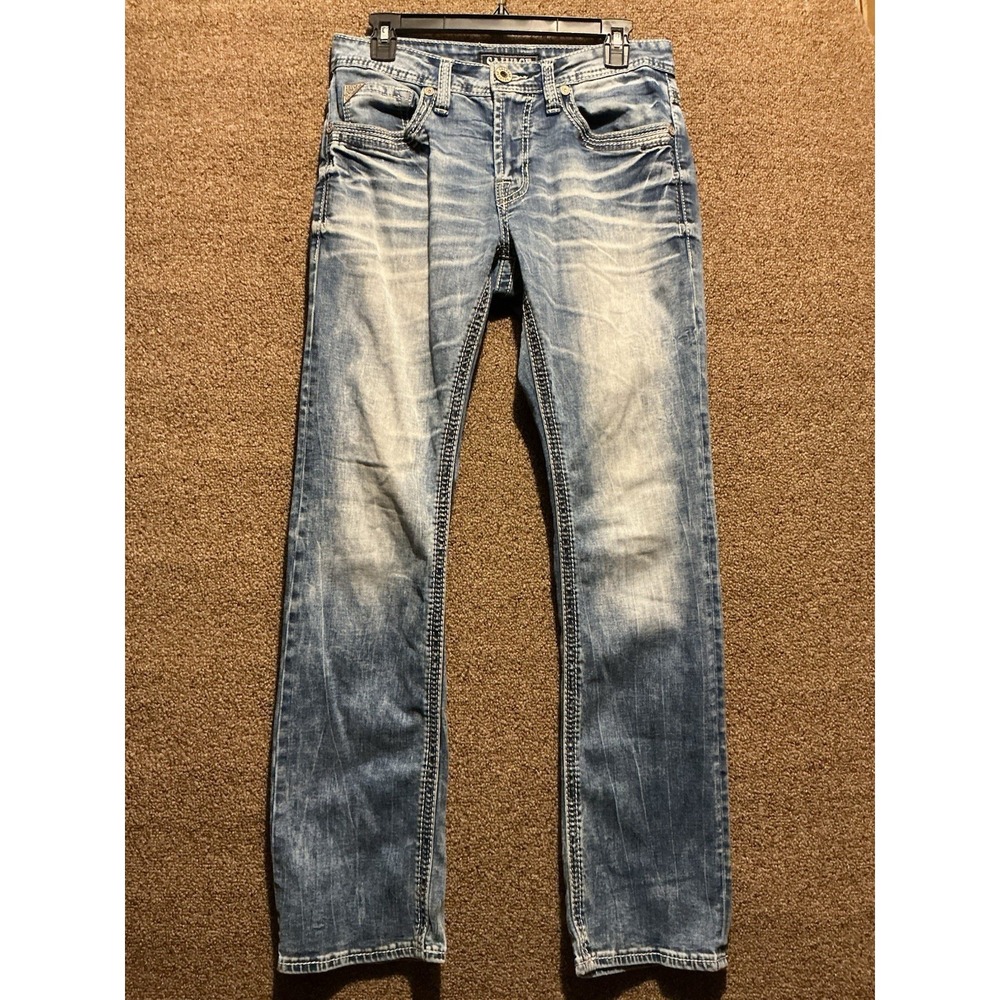 Salvage Denim BUCKLE 29R Men's Jeans Rodeo Cowboy Straight 30x32 23-460 MAYHEM